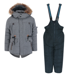 Комплект куртка/полукомбинезон Fobs, цвет: серый