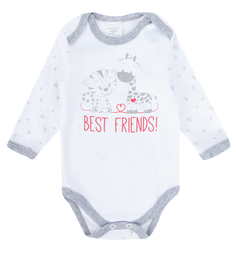 Боди Newborn Best Friends, цвет: молочный