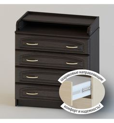 Комод Атон Сириус 804 ПВХ, цвет: венге Aton