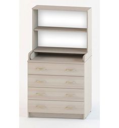 Комод Атон раскладной с полкой ЛДСП, цвет: ясень шимо светлый Aton