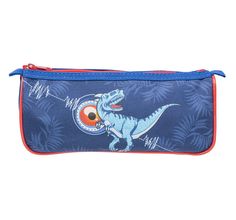 Пенал на молнии Tiger Favorite Soft Collection Wild Dino цвет: синий без наполнения 22.5x7x10 см