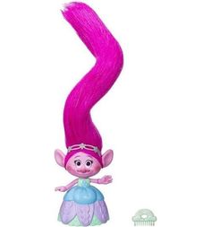 Игровой набор Trolls Poppy с супер длинными поднимающимися волосами