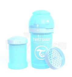 Бутылочка Twistshake для кормления полипропилен с рождения, 180 мл, цвет: синий