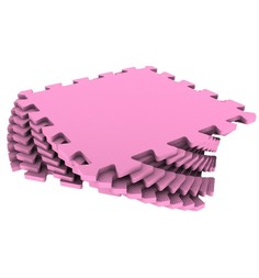 Коврик-пазл Eco-cover цвет: розовый (9 дет.) 100 х 100 см