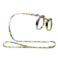 Hunter Smart шлейка для кошек и собак Stripes нейлон разноцветная