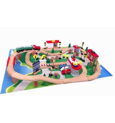 Деревянный конструктор Kids4kids Гигантская железная дорога