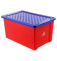 Ящик для игрушек Little Angel 1019LA-RD, цвет: красный