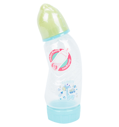 Бутылочка Lubby Антивздутик с соской полипропилен, 250 мл, цвет: салатовый