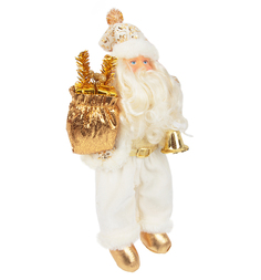 Кукла Новогодняя сказка Дед Мороз золото 43 см