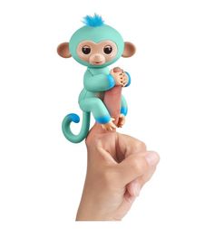 Интерактивная игрушка Fingerlings Обезьянка Едди голубой