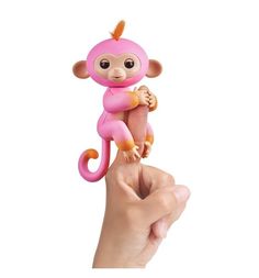 Интерактивная игрушка Fingerlings Обезьянка Саммер розово-оранжевый