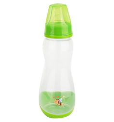 Бутылочка Бусинка пластик, 250 мл, цвет: салатовый
