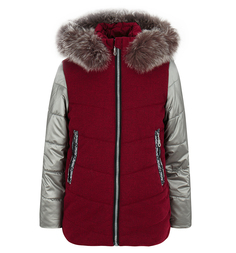 Куртка Artel, цвет: бордовый/серебряный