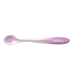 Термоложки Nuby для кормления полипропилен, цвет: розовый