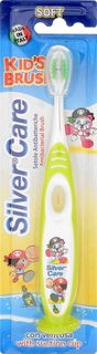 Зубная щетка Silver Care Kids Brush мягкая, цвет: салатовый