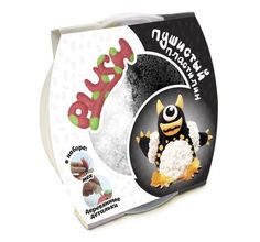 Пластилин Plush пушистый (черный/белый)
