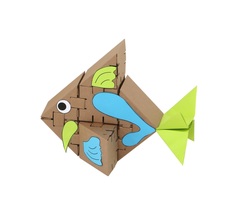 Конструктор из картона Yohocube Морские рыбки, элементов 26