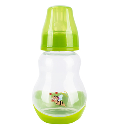 Бутылочка Бусинка пластик, 150 мл, цвет: салатовая