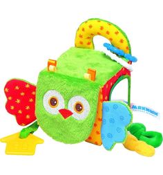 Игрушка Мякиши Кубик Сова, 9 см