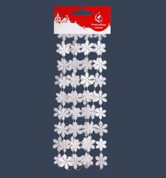 Бусы Новогодняя сказка Снежинки с голографическим эффектом 2.7 м