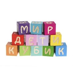 Кубики Томик Веселая азбука, 4 см