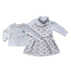 Комплект жакет/сарафан/водолазка Soni Kids, цвет: белый/розовый