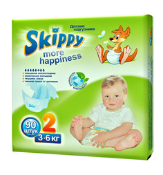 Подгузники Skippy More Happiness (3-6 кг) шт.