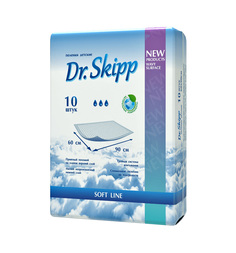 Пеленки Dr.Skipp впитывающие 60 х 90 см, 10 шт