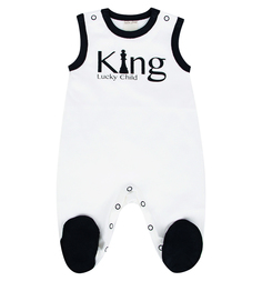 Ползунки Lucky Child Шахматный турнир, цвет: бежевый/серый