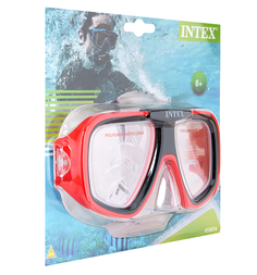 Маска для плавания Intex Reef Rider красная