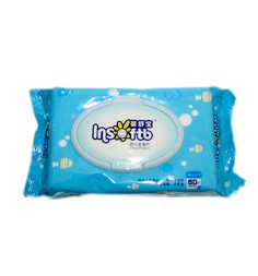 Влажные салфетки Insoftb без отдушки, 80 шт