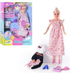 Кукла Defa Беременная кукла Lucy со съемным животом и двумя малышами 28 см