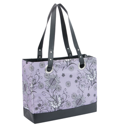 Термосумка Thermos Raya 24 Can Tote-Purple Flower для питания, 20 л, черный/сиреневый