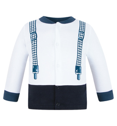 Кофта Мелонс, цвет: белый/синий