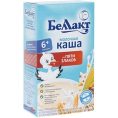 Каша Беллакт молочная 5 злаков с 6 месяцев 250 г