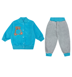 Комплект кофта/брюки Babyglory Тимоша, цвет: голубой