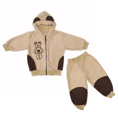 Комплект кофта/брюки Babyglory Зоопарк, цвет: бежевый