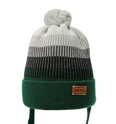 Шапка Artel Шон, цвет: зеленый/черный