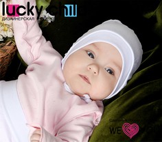 Чепчик Lucky Child 42, цвет: розовый