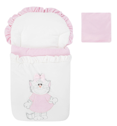 Leader Kids Комплект на выписку Мой котенок, цвет: розовый конверт/шапка 2 предмета