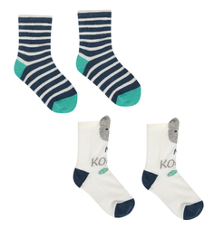 Комплект носки 2 шт. Bossa Nova, цвет: белый/синий
