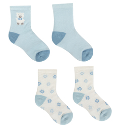 Комплект носки 2 шт. Bossa Nova, цвет: голубой/белый