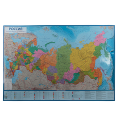 Карта мира 1 : 8.5 Globen Россия Политико-административная 101х70 см (в тубусе)