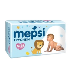 Трусики-подгузники Mepsi, р. M, 6-11 кг, 28 шт