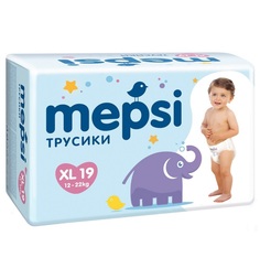 Трусики-подгузники Mepsi, р. 4+, 12-22 кг, 19 шт