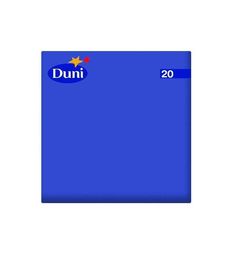 Салфетки Duni 3 сл, 24х24 см, цвет: синий