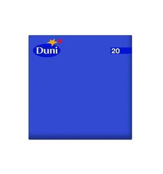Салфетки Duni 3 сл, 24х24 см, цвет: синий