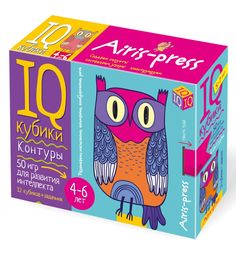 Кубики Айрис Контуры. 50 игр для развития интеллекта