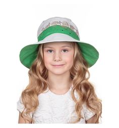 Шляпа Levelpro Kids, цвет: белый/зеленый