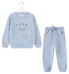 Комплект свитшот/брюки Fun Time, цвет: серый